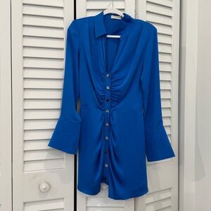 Ramy Brook Katelyn Long Sleeve Ruched Mini Dress